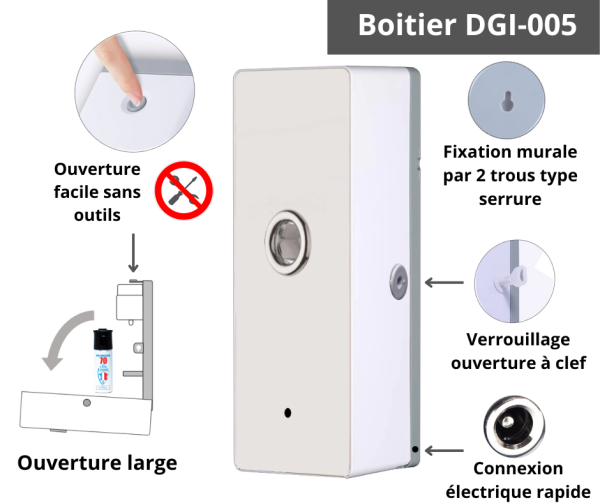 Boitier-DGI-005.png Diffuseur Gaz Poivre </br>Pack alarme autonome AJAX