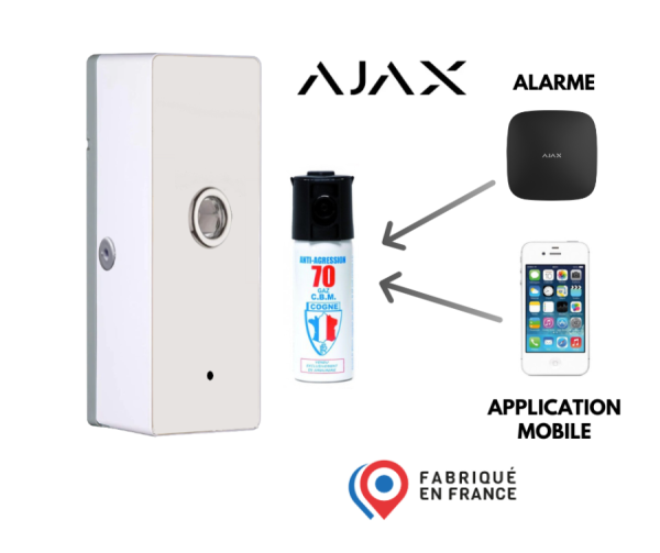 Diffuseur lacrymogene autonome AJAX Diffuseur Gaz Poivre </br>Pack alarme autonome AJAX
